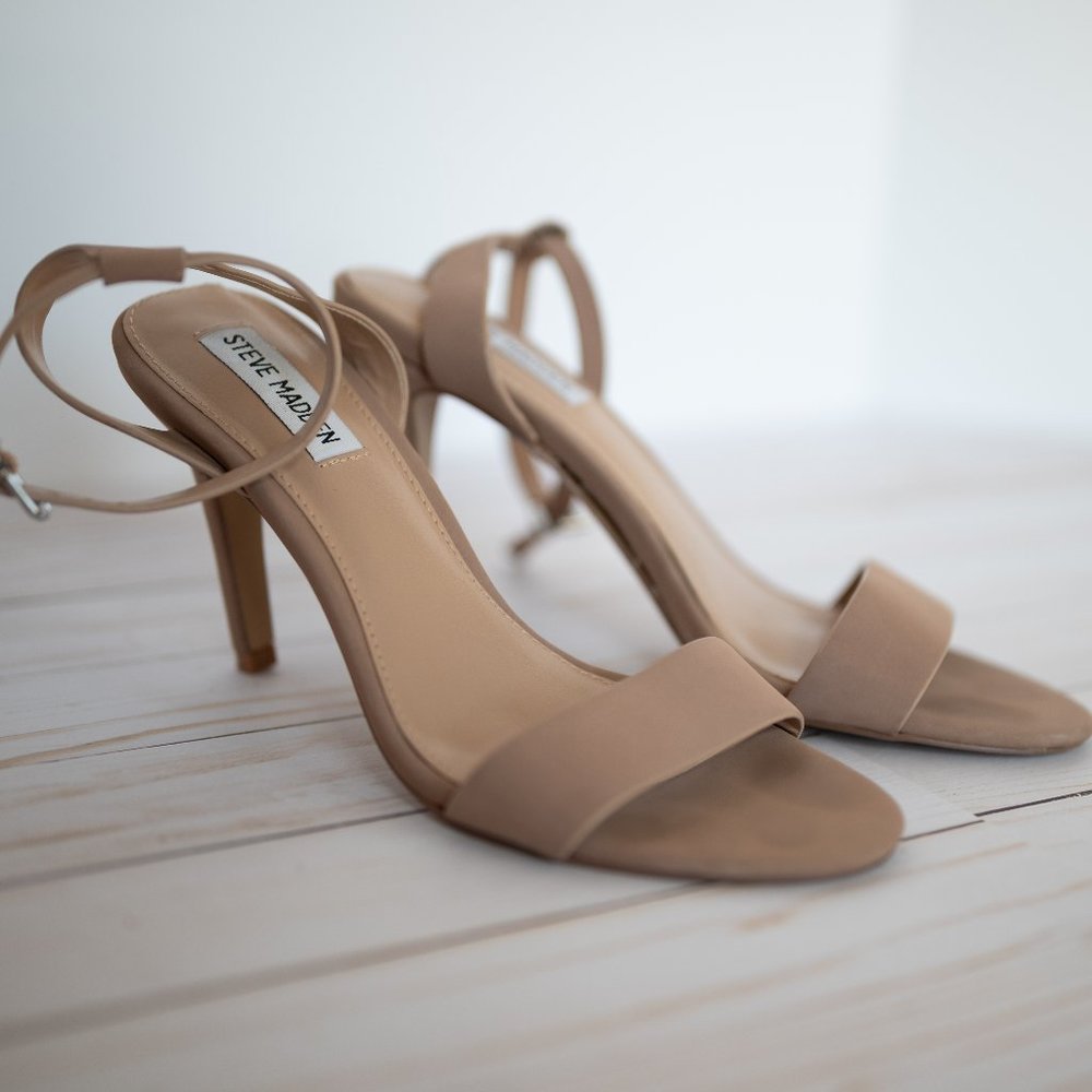 Nude Steve Madden Heeled Sandals